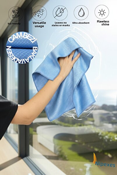 VİPEX 2 bucăți 40x40 cm cârpă de sticlă cu model baklava cârpă de curățare fă...