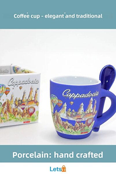 Letsii فنجان قهوة من البورسلين المحلي أنيق وراقٍ فردي