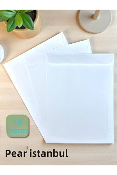Pera İstanbul 10 bucăți 24x32 cm, carte de felicitare de lux, carte de felicitare, sigiliu, portofel, plic de capacitate mare