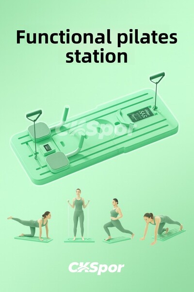 SLİPT مجموعة أدوات البيلاتس، جهاز بيلاتس منزلي متعدد الأغراض مع وسادة للركبة ...