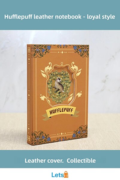 Letsii قطعة تذكارية من دفتر هاري بوتر هوفلباف الجلدي