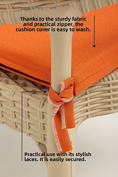 Go Veform Waterproof Chair Cushion with Zipper and Laces 22 Dns Sponge