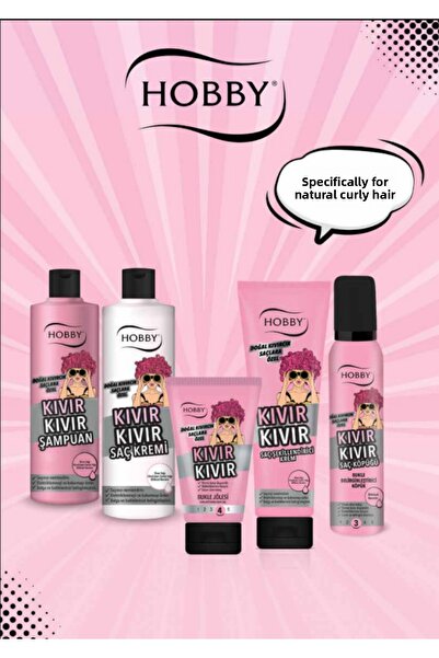 Hobby Shampoo Curly Curly Special for Naturally Curly Hair 250 ml *3 Pcs