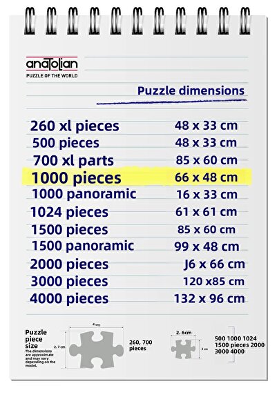 Anatolian Puzzle 1000 Piece Jigsaw Puzzle - Cat Gallery 1200