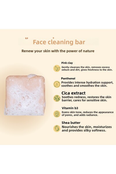 Going Zeero Facial Cleansing Bar Moisturizing and Repairing with Centella Asi...
