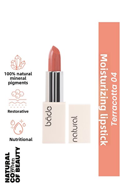 Bade Natural أحمر الشفاه المرطب Terracotta 04 طبيعي 100%