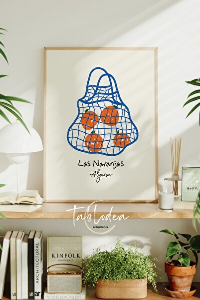 tablodea Decor minimalist pentru bucătărie cu model portocaliu, tablou poster...