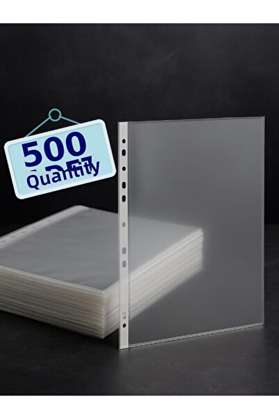 nistabolje 500 Pcs File Bags A4 Transparent Office File (Foy)
