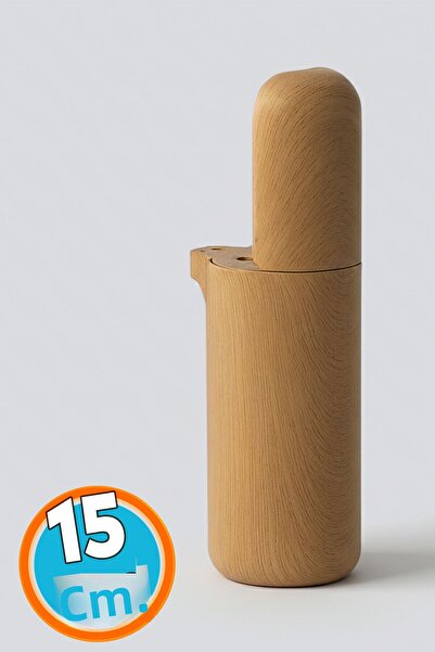 NZB أرجل كرسي أريكة فردية قابلة للرفع من خشب الزان بلون بيج، مصنوعة من البلاس...