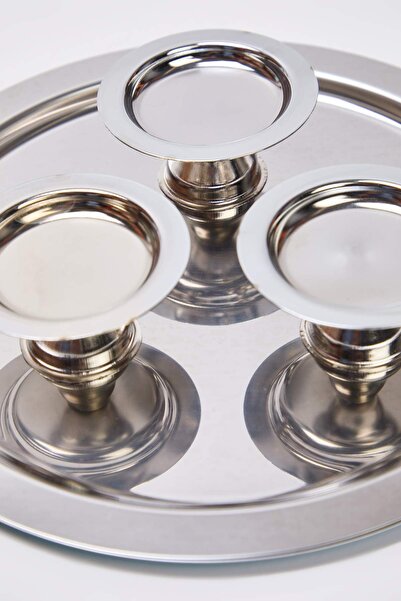 TRENDYOLMİLLA HOME 2-Piece Oval Metal Presentation Plate Tphaw26Tbk00062