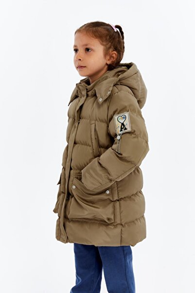 Benittokids Κοριτσίστικο χοντρό χειμωνιάτικο παλτό με κουκούλα 51349