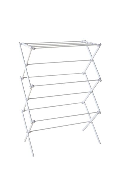 HIC 3 Layers Detachable Steel Clothes Dryer White 103.5x38x72cm