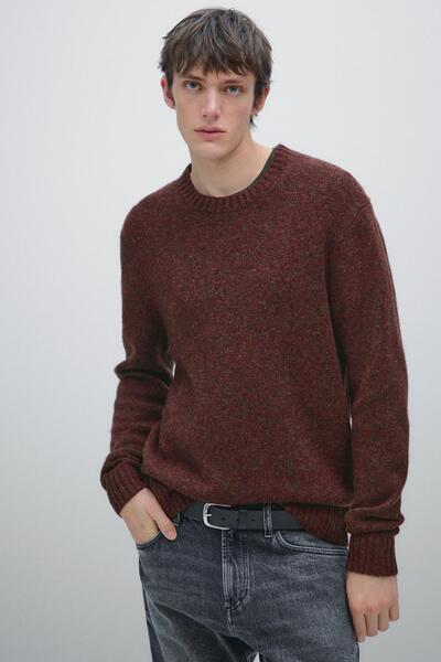 Massimo Dutti Bisiklet yaka yün karışımlı kazak