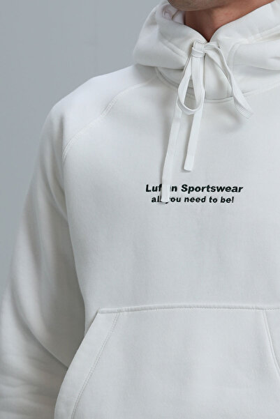 Lufian Luıs Erkek Sweatshirt Kırık Beyaz