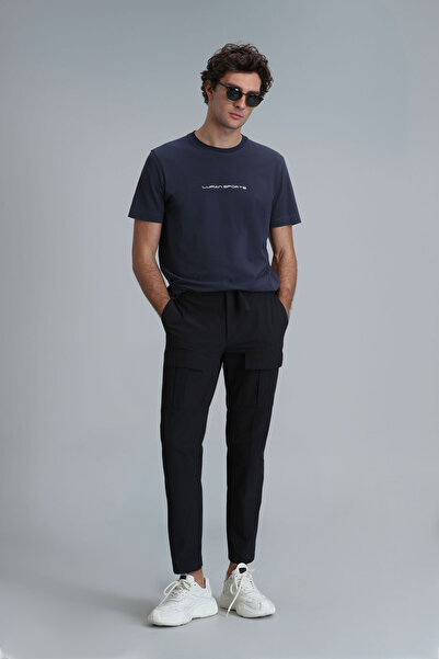 Lufian Tony Modern Graphic T- Shirt Anthracite