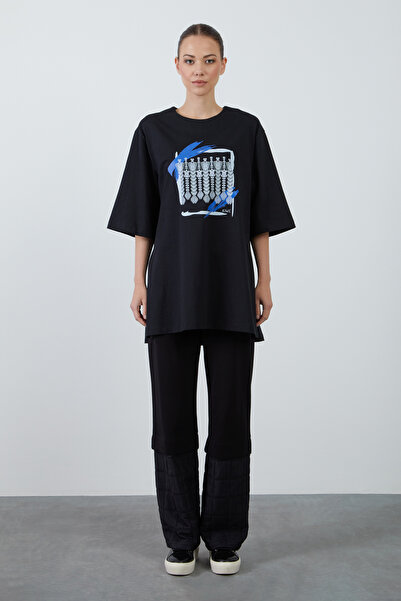 kı.we Oversize Yanları Yırtmaçlı Arkası Gizli Fermuarlı Bluz