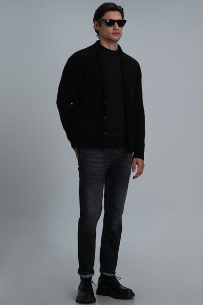 Lufian Darcy Smart Jean Erkek Pantolon Slim Fit Koyu Gri