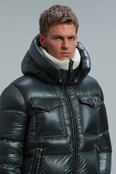 Lufian Pánská bunda Ethan Goose Feather Zelená