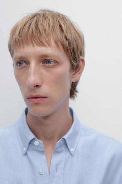 Massimo Dutti Regular fit Oxford gömlek