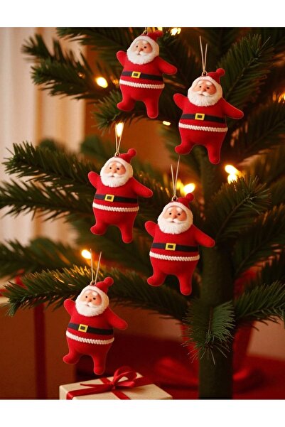 Yenigeldi 6 Adet Noel Baba Yılbaşı Ağacı Süsü