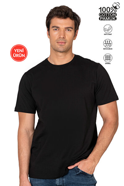 ÖZKAN underwear Özkan 12420 Ανδρικό 100% βαμβακερό χτενισμένο βαμβακερό μονό ζέρσεϋ ύφασμα με κλειστό γιακά κοντομάνικο μπλουζάκι