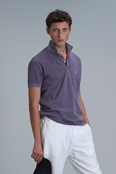 Lufian Purple Vernon Smart Men's Polo T-Shirt