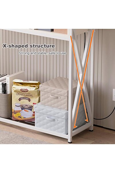 AGD Entryway Console Table with Charging Base, Coffee Corner Table for Entryway, Hallway, Living Room