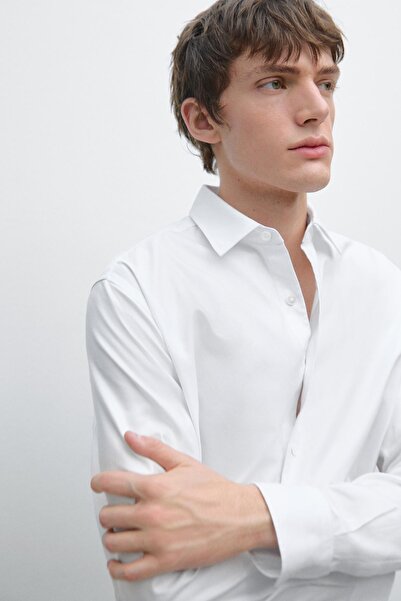 Massimo Dutti Regular fit dokulu gömlek
