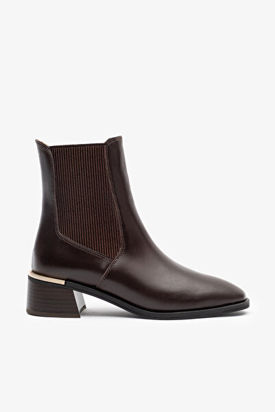 Louis Cardy Emma Koyu Kahve Hakiki Deri Kadın Bot
