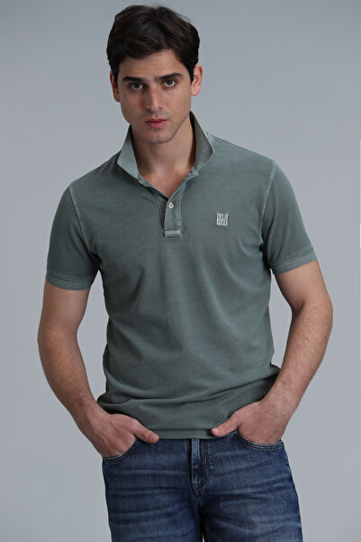 Lufian Vernon Smart Men's Polo T-Shirt Nefti Green