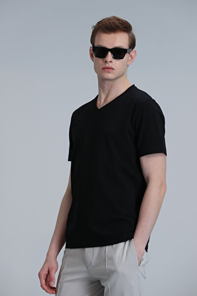 Lufian Μπλουζάκι Tuna Modern Graphic Μαύρο