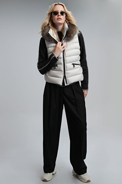 Lufian Lında Kadın Tekno Yelek Ekru