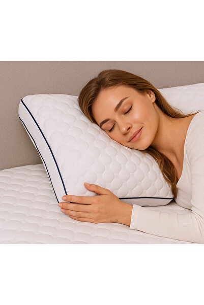 Tago Home Pernă Visco Ortopedică Air Comfort cu Conductă Aer Condiționat 70x41x11,5 Cm