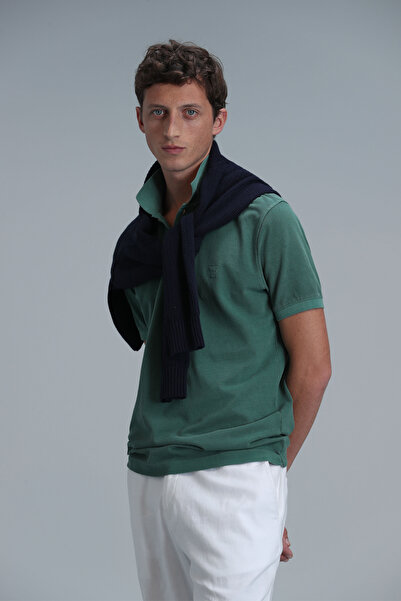 Lufian Vernon Smart Men's Polo T-Shirt Green