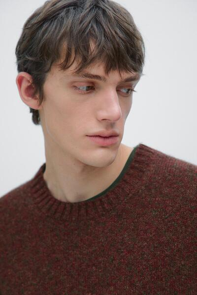 Massimo Dutti Bisiklet yaka yün karışımlı kazak