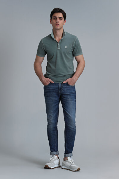 Lufian Vernon Smart Men's Polo T-Shirt Nefti Green