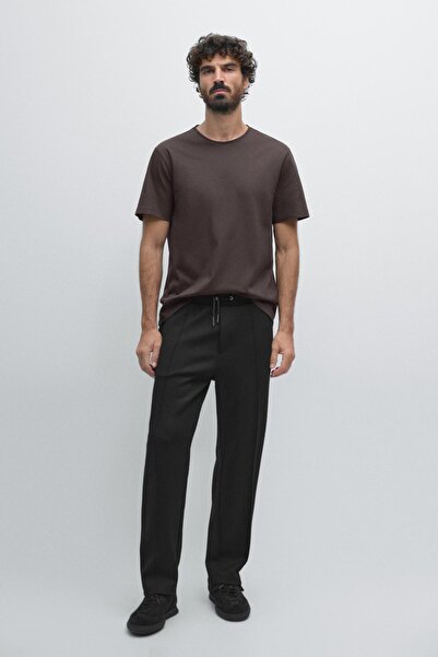 Massimo Dutti Bisiklet yaka regular fit t-shirt