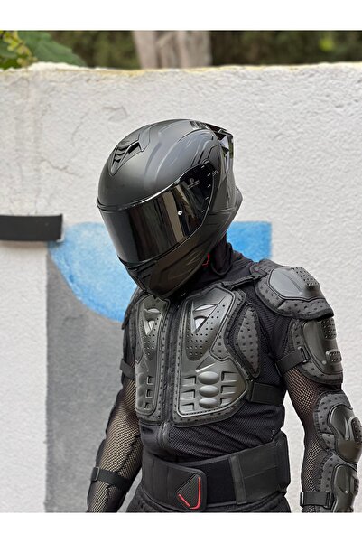 Sway SW867 MAT SİYAH BLACK LINE KASK