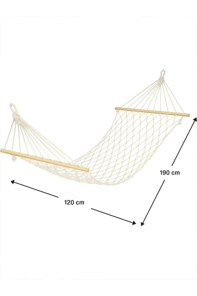 Asfaravm Tek Kişilik Pamuk Ipi El Örgülü Hamak Çıft Örgülü!! (RENK DEĞİŞKENLİK GÖSTEREBİLİR)