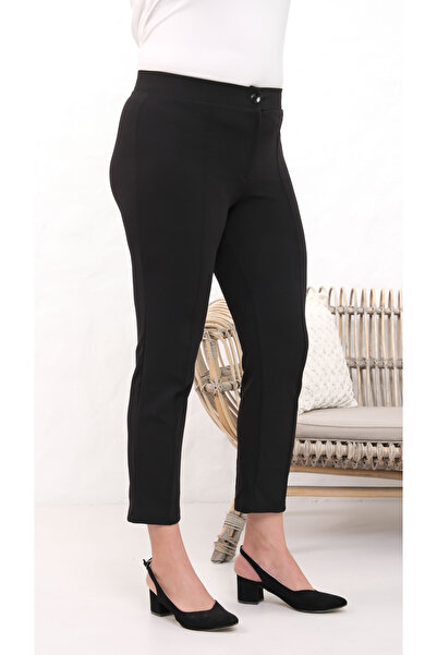 Paw Garage Lycra Plus Size Skinny Leg Pants, 4 Seasons, Body Gathering Pants