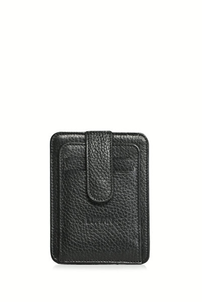 Lufian Taylor Men's Leather Card Holder Black
