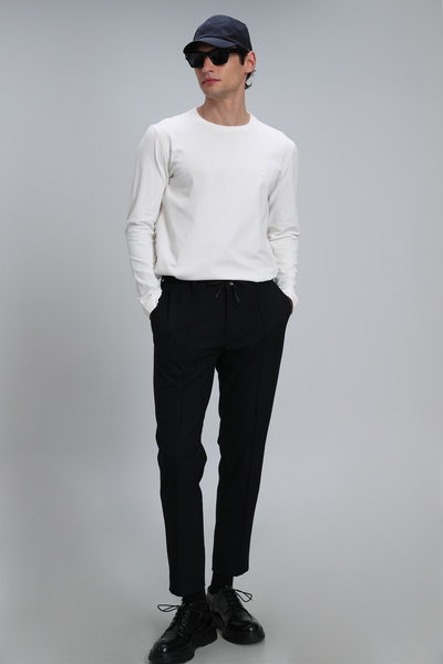 Lufian Merlin Men's Long Sleeve T-Shirt Off White