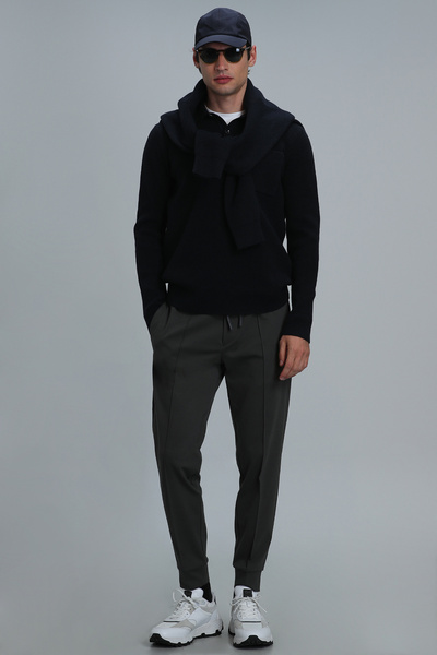 Lufian Ανδρικό πουλόβερ River Navy Blue