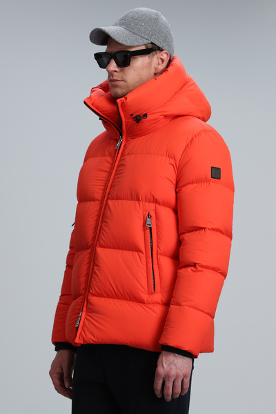 Lufian Tommy Kaz Tüyü Erkek Mont Turuncu