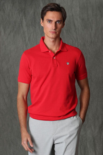 Lufian Laon Smart Erkek Polo Tişört Kırmızı