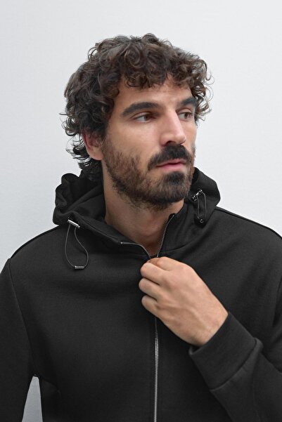 Massimo Dutti Ayarlanabilir kapüşonlu jogger ceket