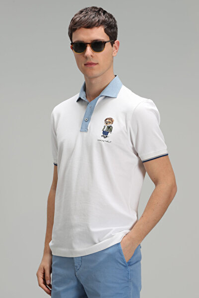Lufian Ανδρικό μπλουζάκι Anderson Sports Polo Λευκό
