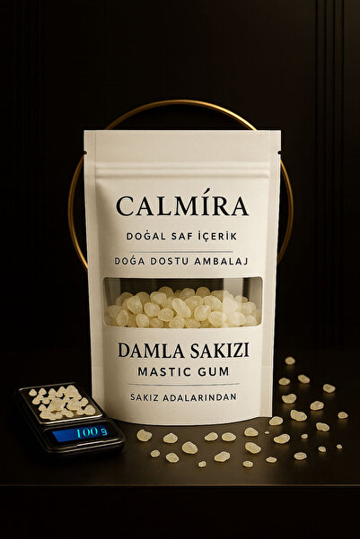 CALMİRA Damla Sakızı 1. Kalite Doğal - Sakız Adalarından 100 gr - iri boy