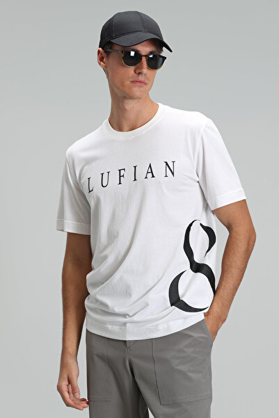 Lufian Fınn Modern Graphic T-Shirt White