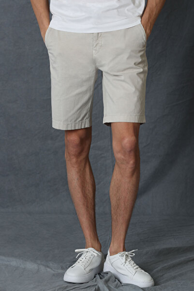 Lufian Zegler Sports Men's Chino Shorts Slim Fit Beige